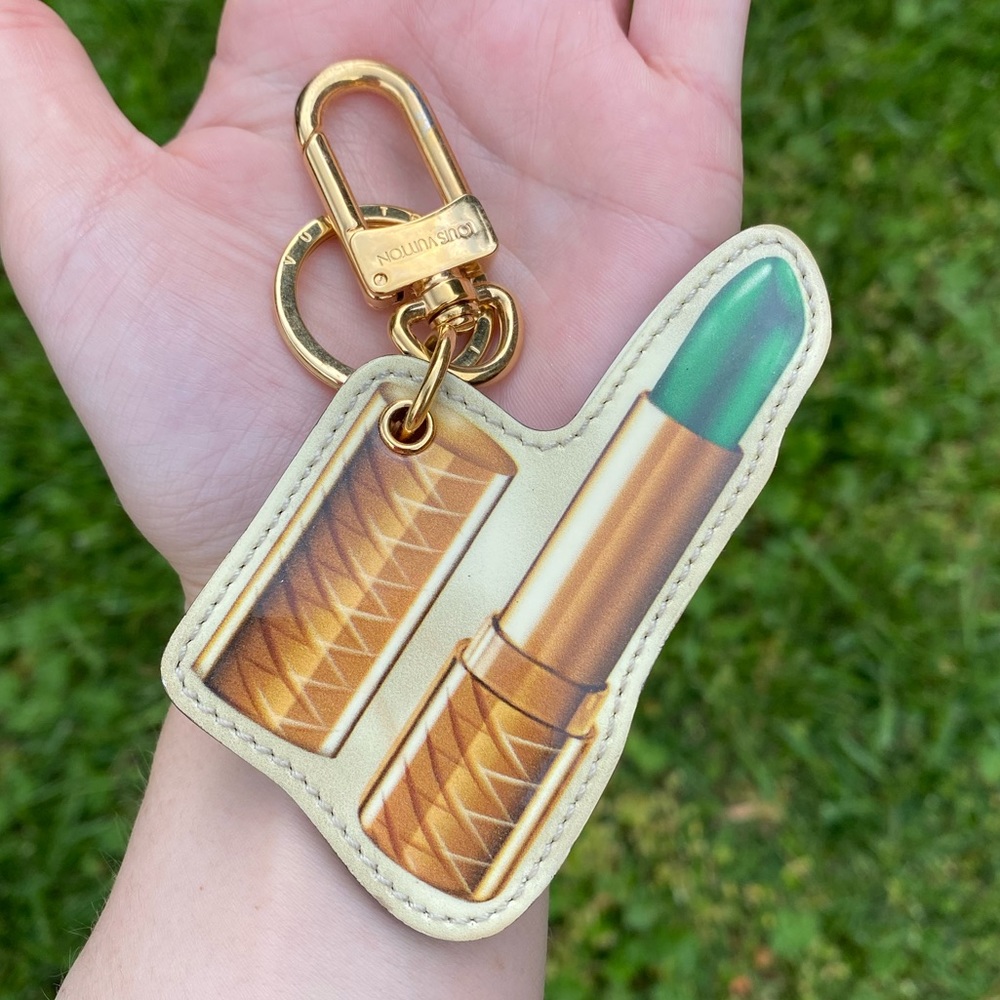 Louis Vuitton lip stick key chain